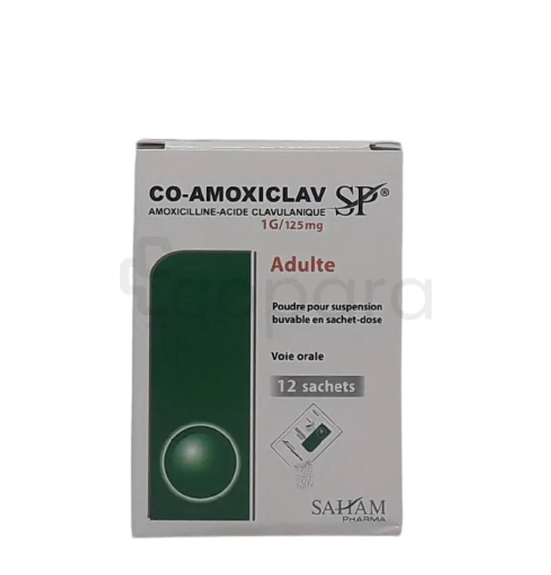 CO AMOXICLAV SP 1G/125MG ADULTE BOITE DE 12 SACHETS