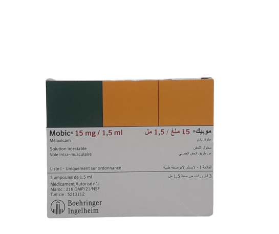 MOBIC 15MG BOITE DE 3 INJECTABLE
