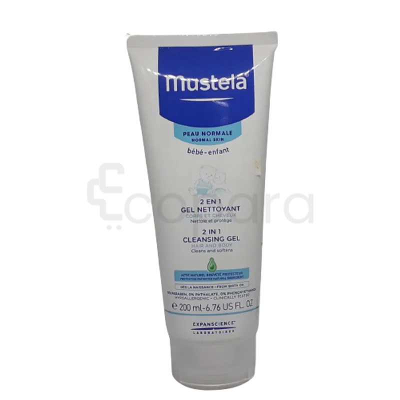 MUSTELA 2 EN 1 GEL NETTOYANT CHEVEUX ET CORPS 200ML