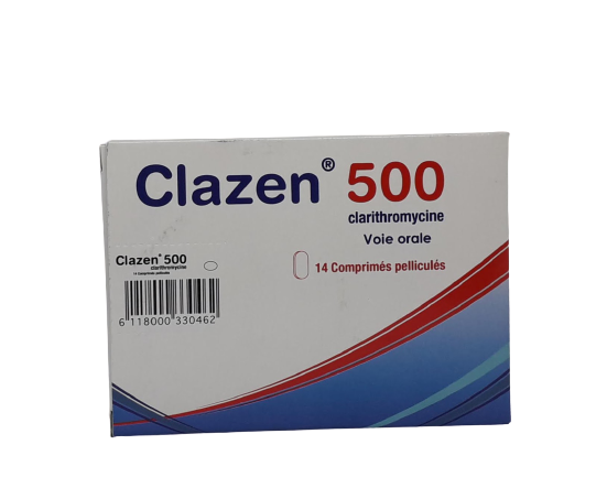 CLAZEN 500MG BOITE DE 14 COMPRIMES