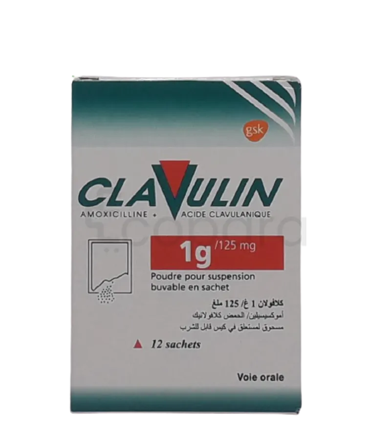 CLAVULIN 1G BOITE DE 12 SACHETS