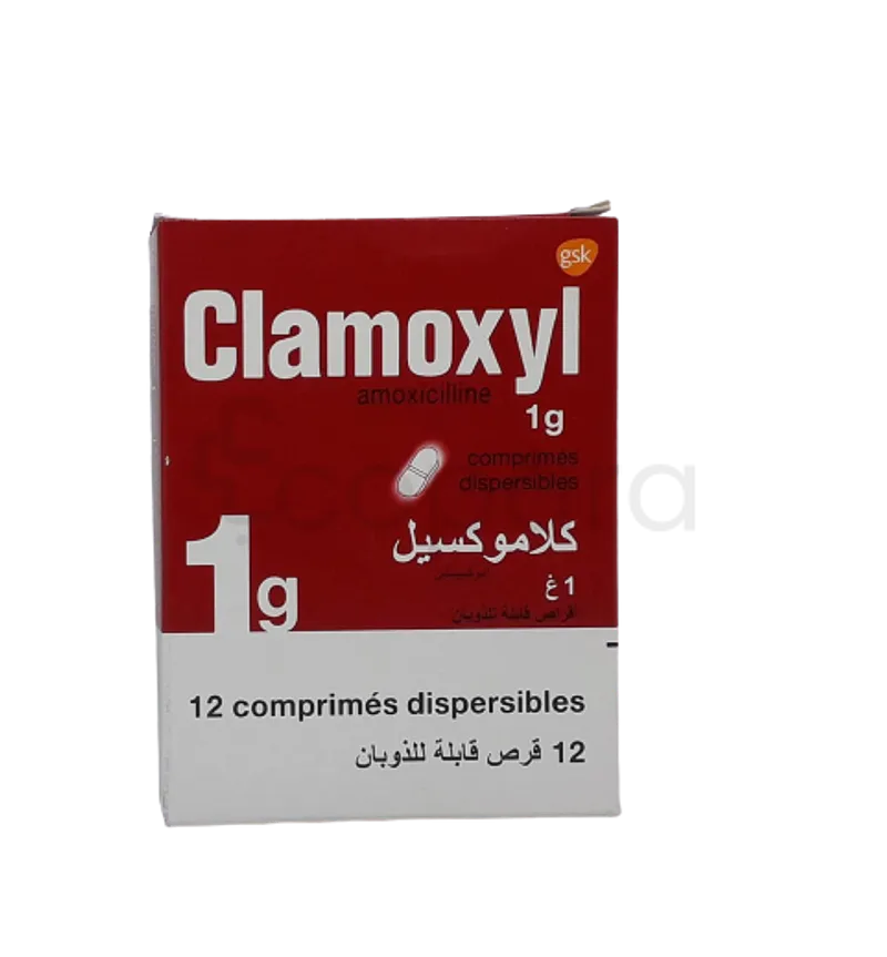 CLAMOXYL 1G BOITE DE 12 COMPRIMES DISPERSIBLES PM