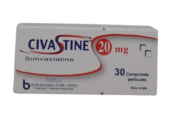 CIVASTINE 20MG BOITE DE 30 COMPRIMES