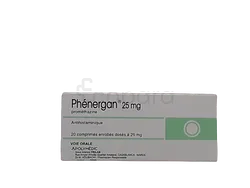 PHENERGAN 25MG BOITE DE 20 COMPRIMES SECABLES