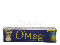 O'MAG CO MAGNESIUM 300MG BOIE DE 20 COMPRIMES EFFERVESCENTS