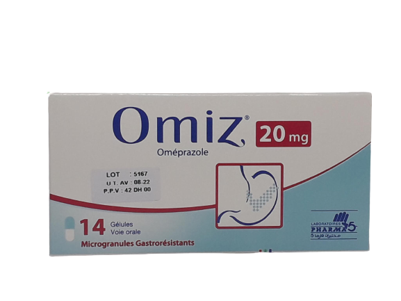 OMIZ 20MG BOITE DE 14 GELULES