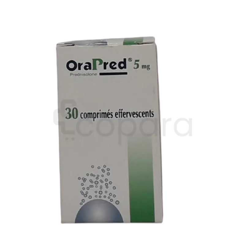 ORAPRED 5MG BOITE DE 30 COMPRIMES EFFERVESCENTS