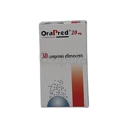ORAPRED 20MG BOITE DE 30 COMPRIMES EFFERVESCENTS