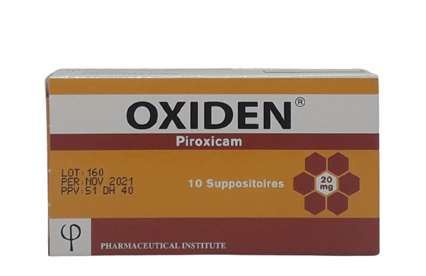 OXIDEN 20MG BOITE DE 10 SUPPOSITOIRES