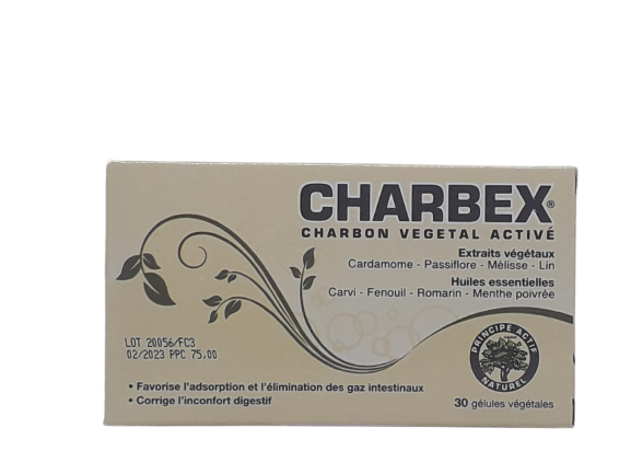 CHARBEX BOITE DE 30 COMPRIMES