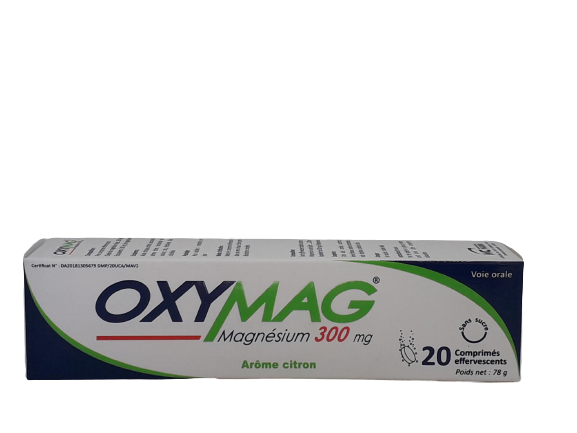 OXYMAG 300 BOITE DE 20 COMPRIMES EFFERVESCENTS