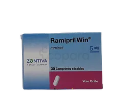 RAMIPRIL WIN 5MG BOITE DE 30 COMPRIMES