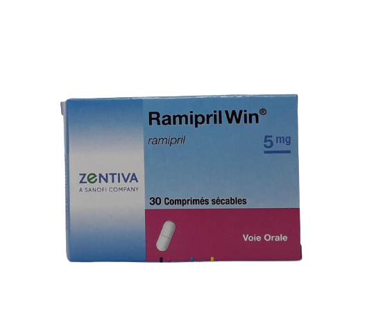 RAMIPRIL WIN 5MG BOITE DE 30 COMPRIMES