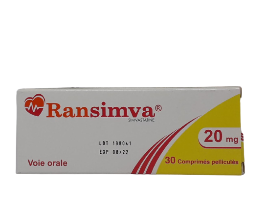 RANSIMVA 20MG BOITE DE 30 COMPRIMES