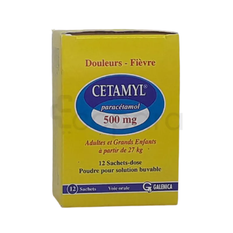 CETAMYL 500MG BOITE DE 12 SACHETS