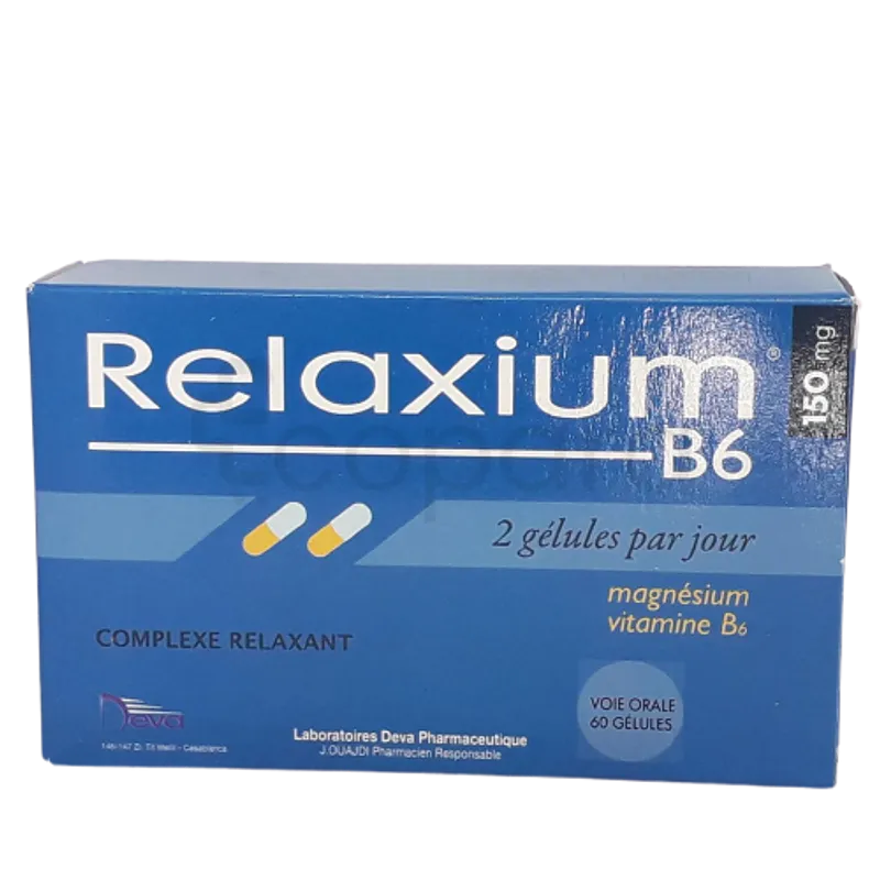 RELAXIUM B6 150MG BOITE DE 60 GELULES GM