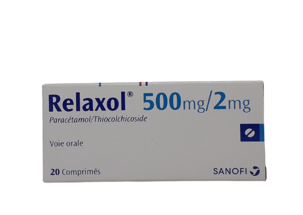 RELAXOL 500MG/2MG BOITE DE 20 COMPRIMES