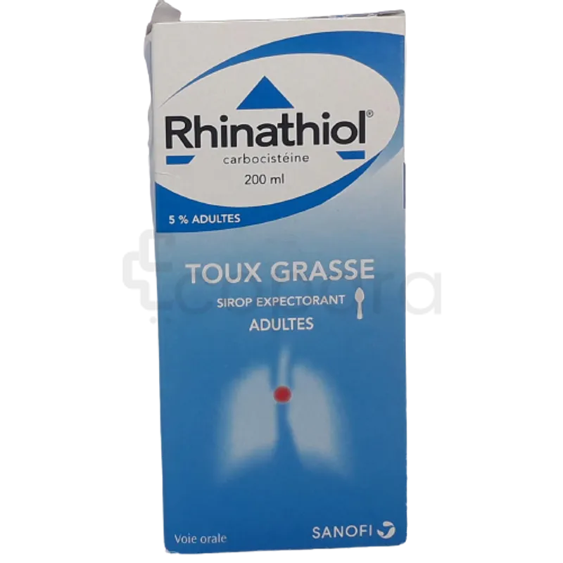 RHINATHIOL ADULTE EXPECTORANT 5% 200ML SIROP
