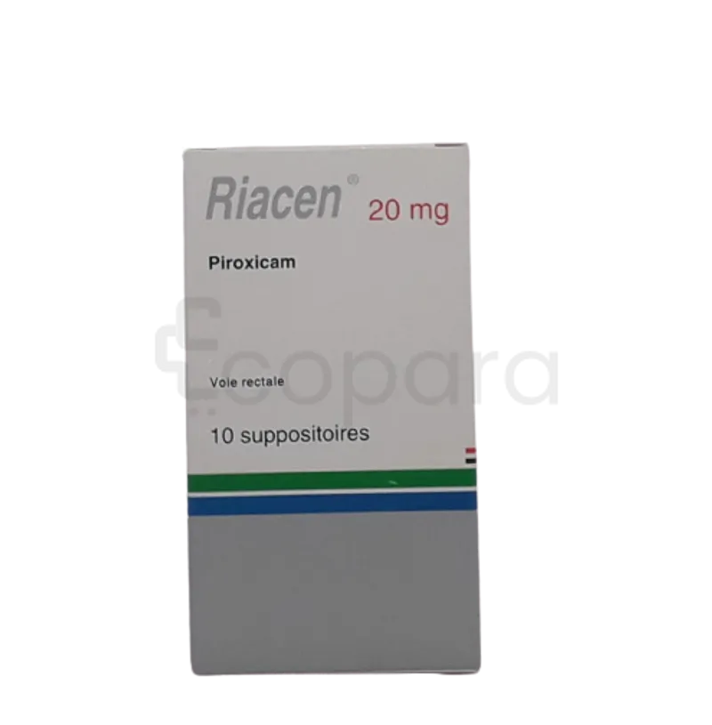RIACEN 20MG BOITE DE 10 SUPPOSITOIRES