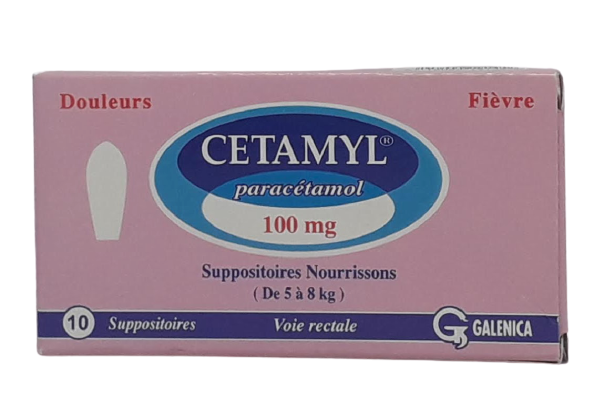 CETAMYL 100MG BOITE DE 10 SUPPOSITOIRES