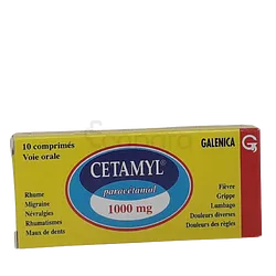 CETAMYL 1000MG BOITE DE 10 COMPRIMES