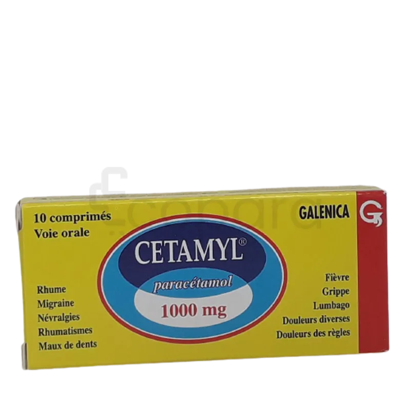 CETAMYL 1000MG BOITE DE 10 COMPRIMES
