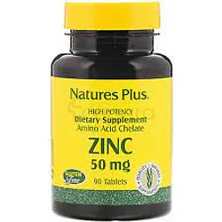 NATURE'S PLUS ZINC 50MG BOITE DE 90 TABLETS