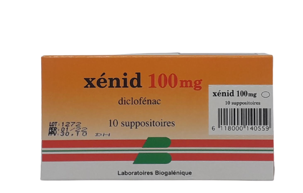 XENID 100MG BOITE DE 10 SUPPOSITOIRES