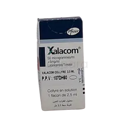 XALACOM CL 50µG/5MG 2.5ML COLLYRE