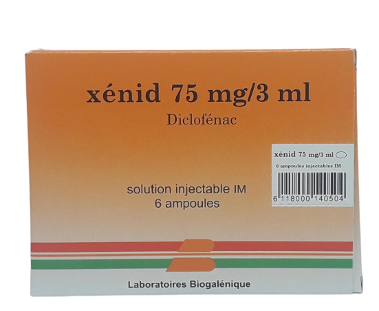 XENID 75MG/3ML BOITE DE 6 INJECTABLE GM