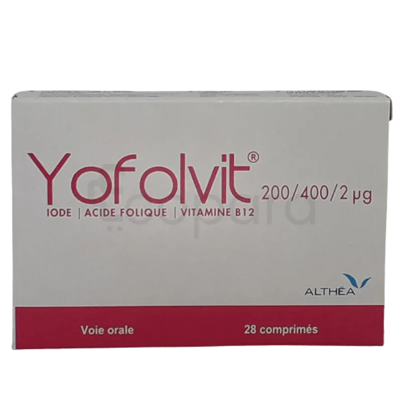 YOFOLVIT 200µG/400µG/2µG BOITE DE 28 COMPRIMES