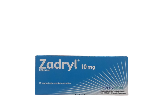 ZADRYL 10MG BOITE DE 15 COMPRIMES PM