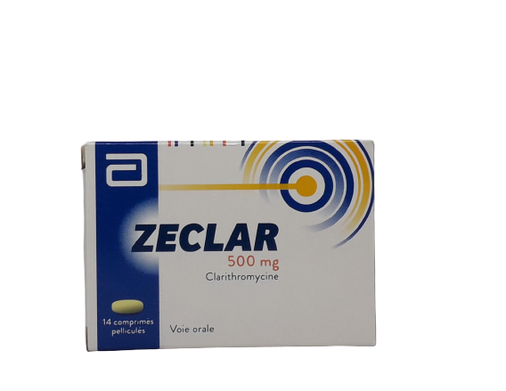 ZECLAR 500MG BOITE DE 14 COMPRIMES MV