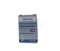 PREDNISOLONE WIN 20MG BOITE DE 20 COMPRIMES