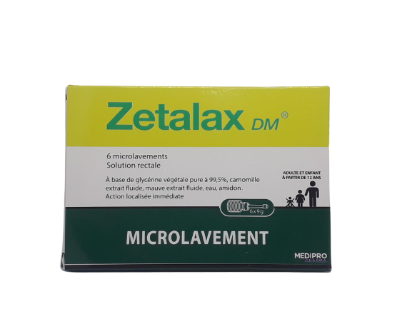 ZETALAX DM BOITE DE 6 MICROLAVEMENTS