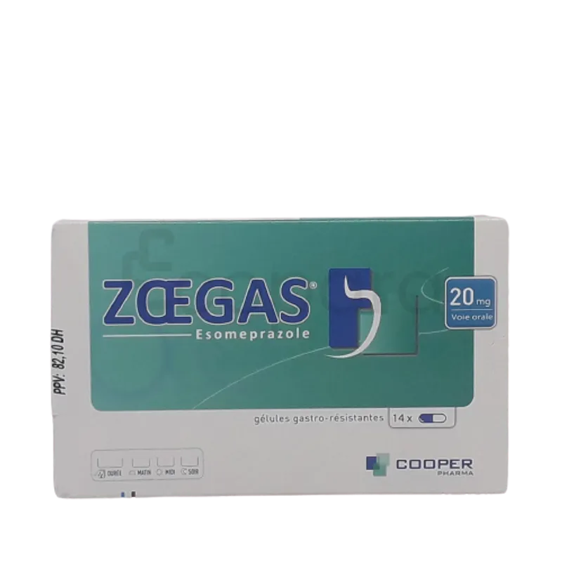 ZOEGAS 20MG BOITE DE 14 COMPRIMES