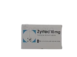 ZYRTEC 10MG BOITE DE 15 COMPRIMES