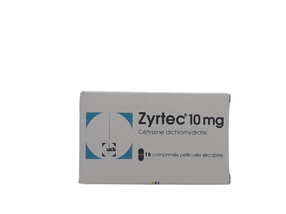 ZYRTEC 10MG BOITE DE 15 COMPRIMES