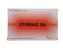 UVIMAG B6 500/125MG BOITE DE 20 AMPOULES BUVABLES