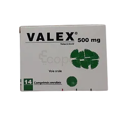 VALEX 500MG BOITE DE 14 COMPRIMES