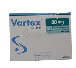 VARTEX 80MG BOITE DE 28 COMPRIMES