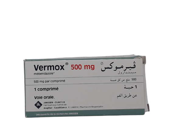 VERMOX 500MG BOITE DE 1 COMPRIME