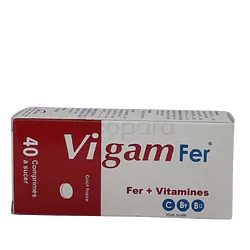 VIGAM FER BOITE DE 40 COMPRIMES