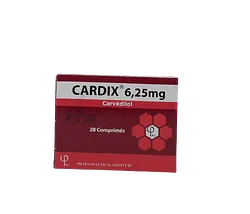 CARDIX 6.25MG BOITE DE 28 COMPRIMES