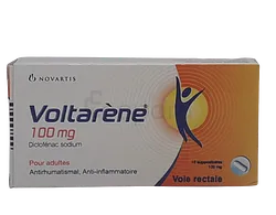VOLTARENE 100MG ADULTES BOITE DE 10 SUPPOSITOIRES GM