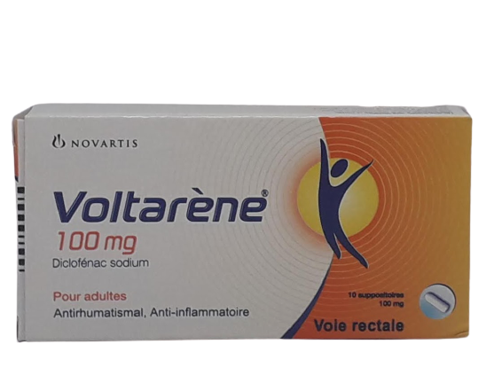 VOLTARENE 100MG ADULTES BOITE DE 10 SUPPOSITOIRES GM