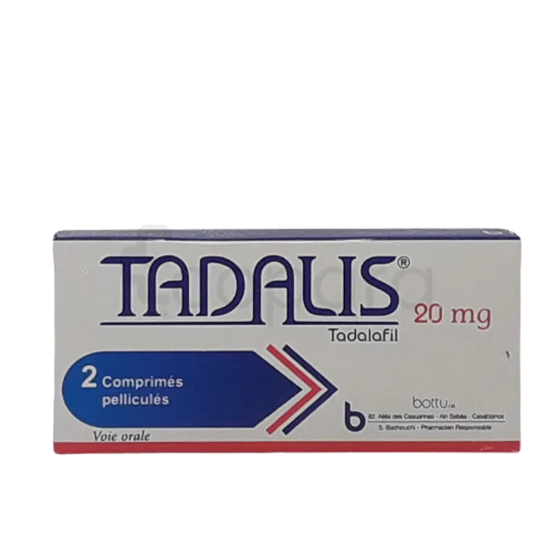 TADALIS 20MG BOITE DE 2 COMPRIMES