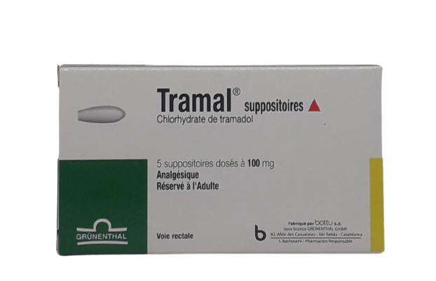 TRAMAL 100MG BOITE DE 5 SUPPOSITOIRES