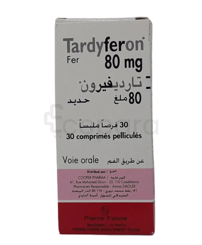 TARDYFERON 80MG BOITE DE 30 COMPRIMES