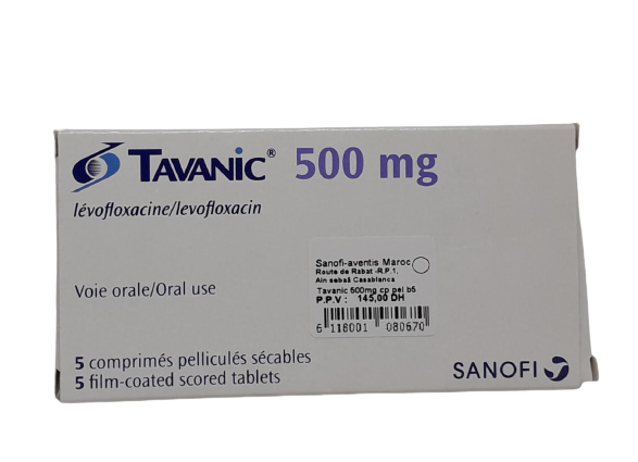 TAVANIC 500MG BOITE DE 5 COMPRIMES PELLICULES